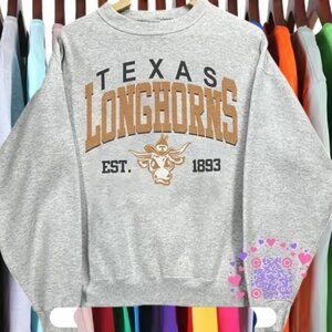 Vtg University of Texas Longhorns Sweatshirt, Retro Longhorns Football Shirt